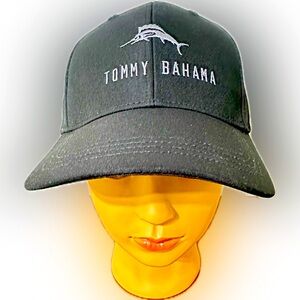 TOMMY BAHAMA Men's Iconic Marlin Logo Hat Black NWT